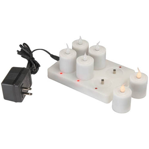6 piece LED Rechargeable Candle Kit | 75206
