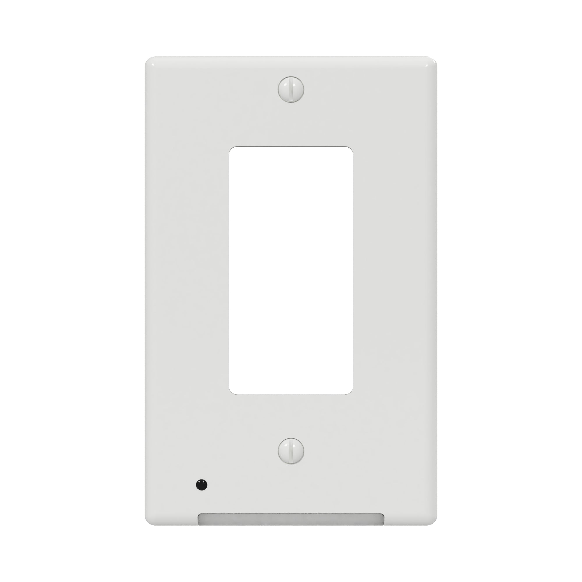 LumiCover Classic Décor Nightlight Wallplate, White | LCR-CDDO-W