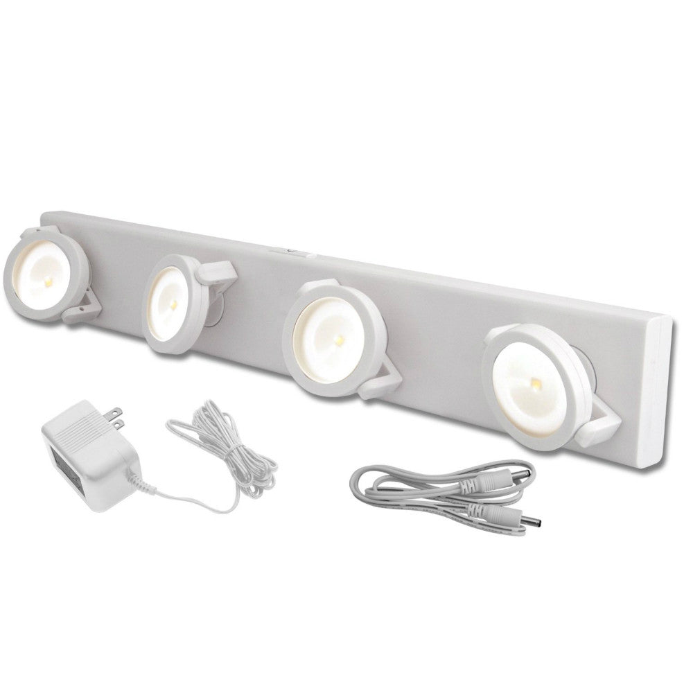 LED Under Cabinet Track Light w/ Battery backup - White | LPL704WAC