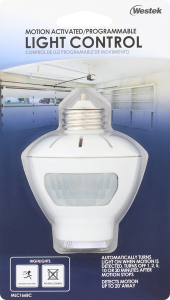 Westek Indoor Motion-Sensing Light Control, White MLC166BC - The