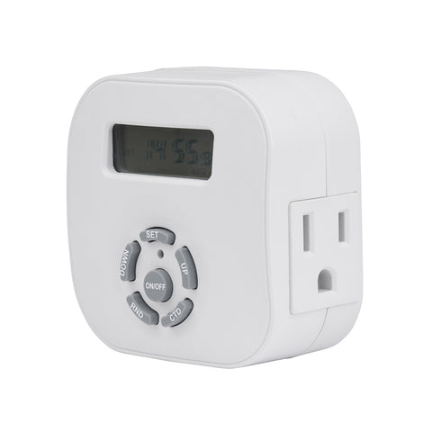 Indoor Weekly Digital Timer 1-Outlet, Grounded | TE1655WHB