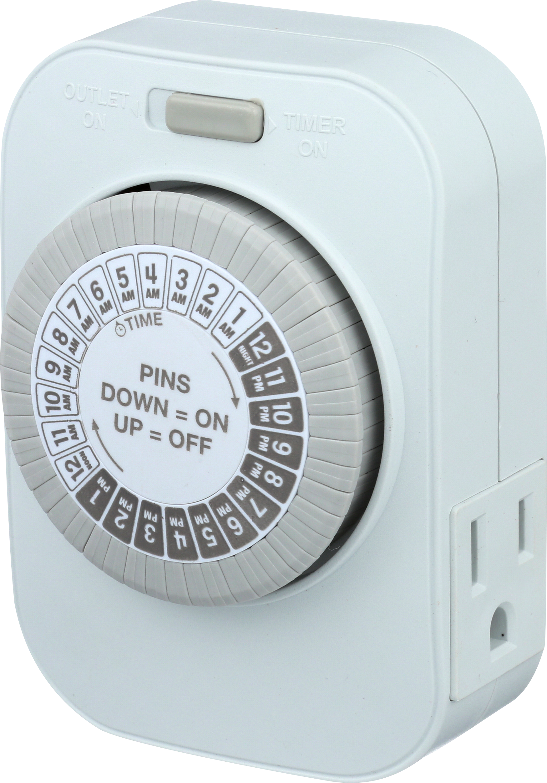 Indoor Mechanical Heavy Duty Daily Timer 2-Outlets Grounded | TM1609