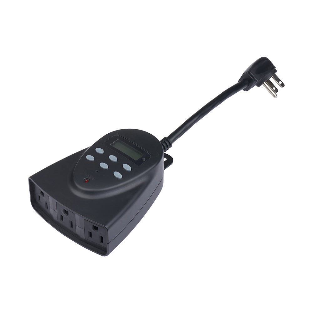 Outdoor Weekly Digital Timer 3-Outlet Grounded | TM1627